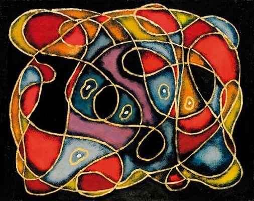 Francis Picabia : Composition (tableau pivoté 90°)