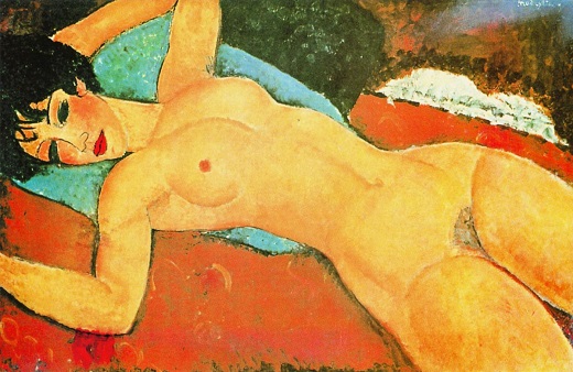 Nu rouge, par Amedeo Modigliani