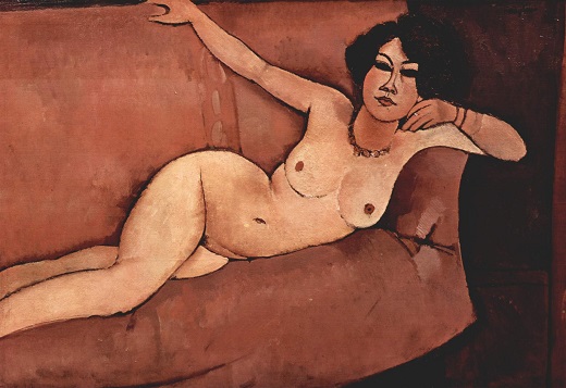 Nu sur sofa, par Amedeo Modigliani