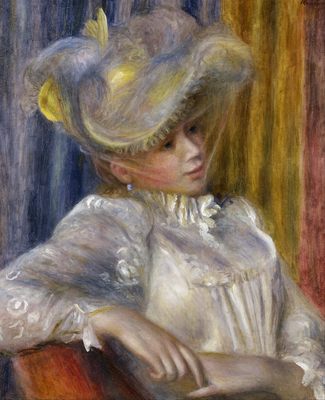 Femme au chapeau, par Auguste Renoir