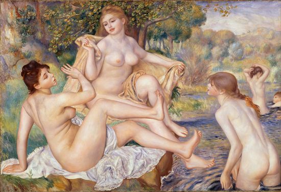 Les grandes baigneuses, par Auguste Renoir
