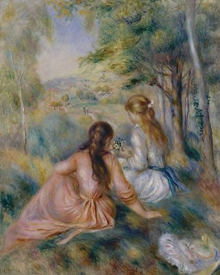La cueillette des fleurs, par Auguste Renoir