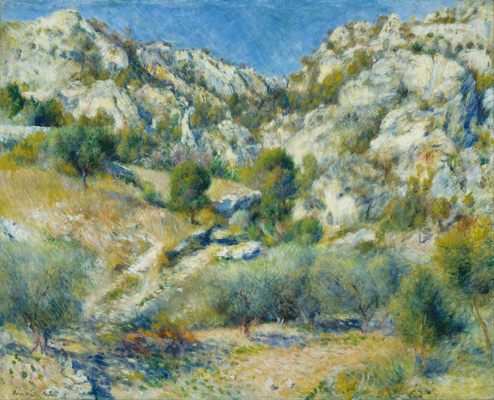 Rochers à l'Estaque, par Auguste Renoir