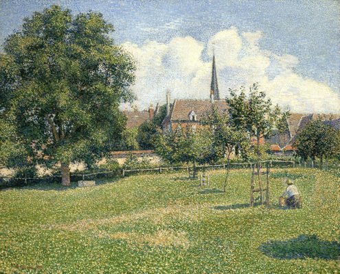Le clocher d'Eragny, par Camille Pissarro