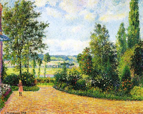 Jardin Mirbeau aux Damps, par Camille Pissarro