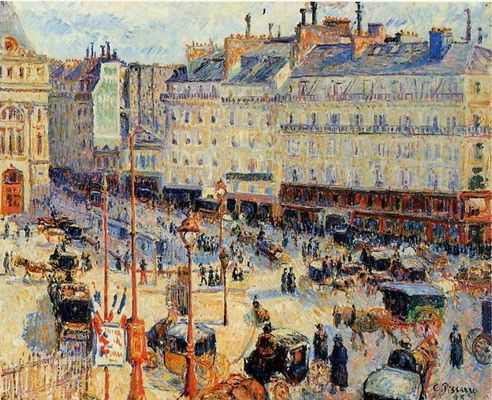 Place du Havre à Paris, par Camille Pissarro