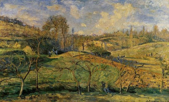 Soleil de mars sur Pontoise, par Camille Pissarro