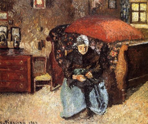 Vieille femme, par Camille Pissarro