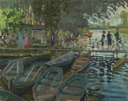 Baigneurs à la Grenouillière, par Claude Monet