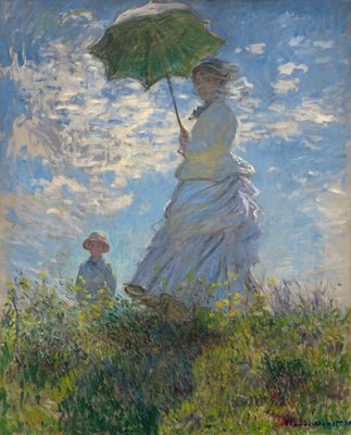La femme au parasol, par Claude Monet