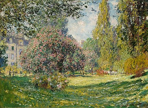 Le Parc Monceau, par Claude Monet