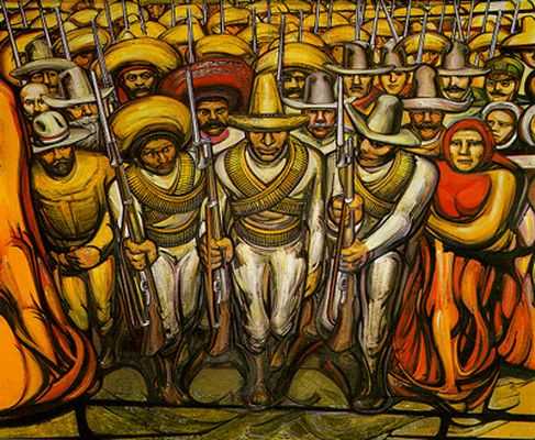 Les révolutionnaires, par David Alfaro Siqueiros