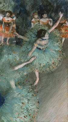Danseuse en vert, par Édgar Degas
