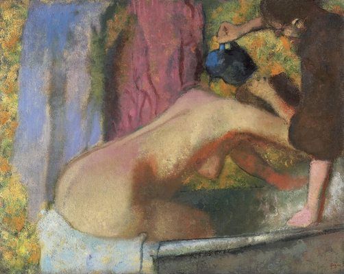 Femme au bain, par Édgar Degas