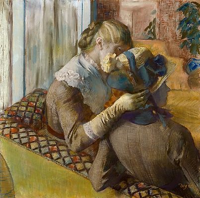 Chez la modiste, par Édgar Degas