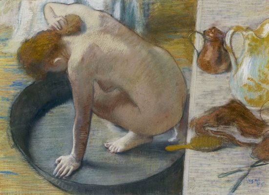 Femme au tub (Le Tub), par Édgar Degas