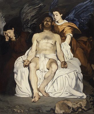Le Christ mort avec anges, par Édouard Manet