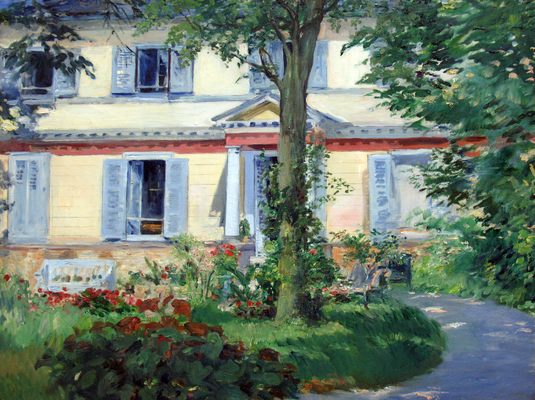Maison à Rueil, par Édouard Manet