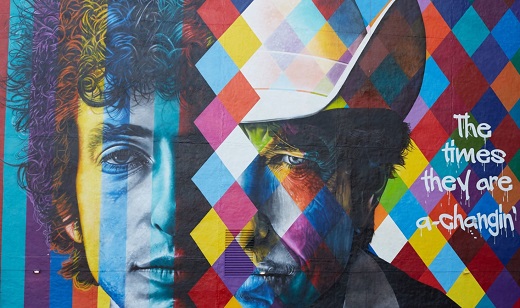 Bob Dylan, par Eduardo Kobra