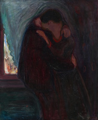 Le baiser, par Edvard Munch