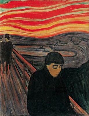 Le désespoir, par Edvard Munch