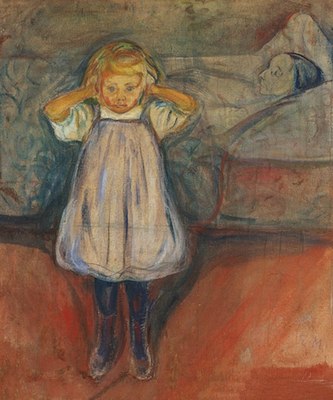 L'enfant et la mort, par Edvard Munch