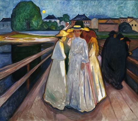 Les femmes sur le pont, par Edvard Munch