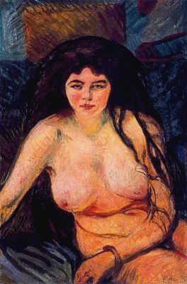 La bête, par Edvard Munch
