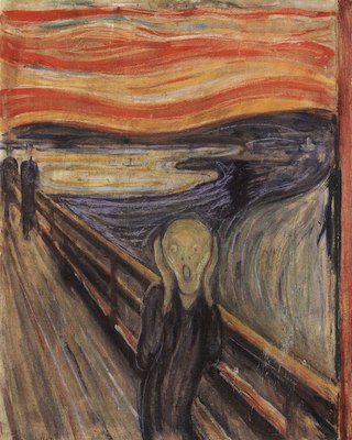 Le cri I, par Edvard Munch