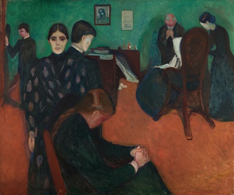 La mort dans la chambre du malade, par Edvard Munch