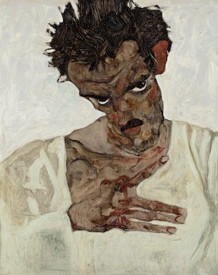 Autoportrait, par Egon Schiele