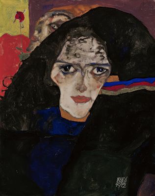 Femme en deuil, par Egon Schiele