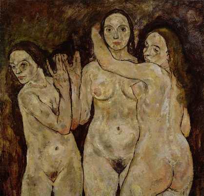 Trois femmes nues, par Egon Schiele