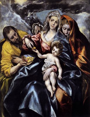 La sainte famille, par El Greco