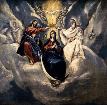 Le couronnement de la vierge, par El Greco