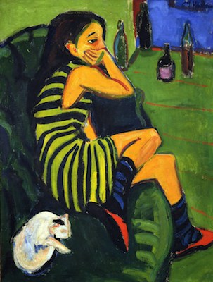 Artiste - Marzella, par Ernst Ludwig Kirchner