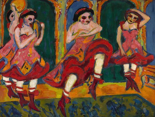 Danseuses, par Ernst Ludwig Kirchner