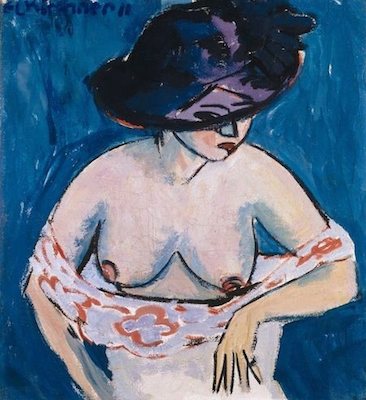 Demi nu féminin, par Ernst Ludwig Kirchner