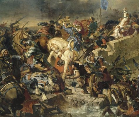 La bataille de Taillebourg, par Eugène Delacroix