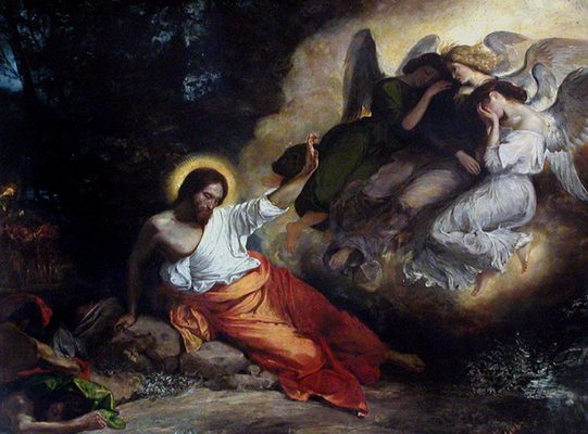 Christ au jardin des oliviers, par Eugène Delacroix