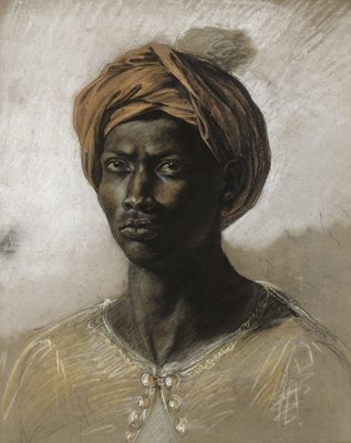 Nègre au turban, par Eugène Delacroix