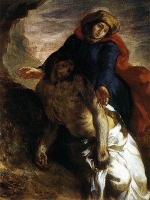 Pietà, par Eugène Delacroix