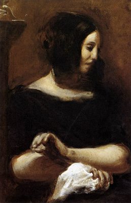 Portrait de George Sand, par Eugène Delacroix