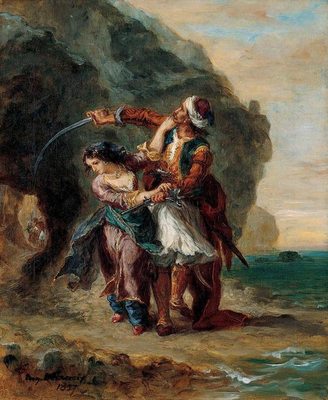 Selim et Zuleika, par Eugène Delacroix