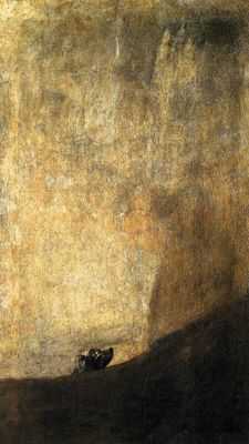 Le chien, par Francisco Goya