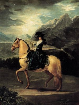 Portrait de Maria Teresa de Vallabriga à cheval, par Francisco Goya