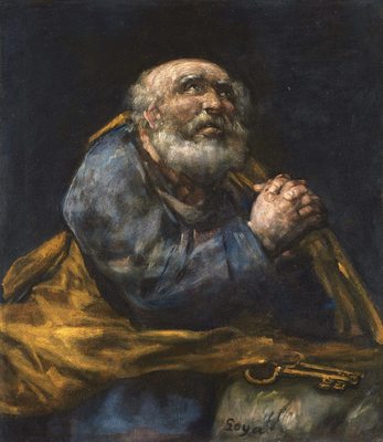 Le repenti Saint-Pierre, par Francisco Goya ou/et Asensio Julia