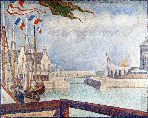 Samedi à Port-en-Bessin, par Georges Seurat