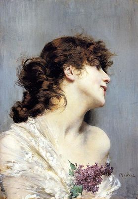 Profil de jeune femme, par Giovanni Boldini