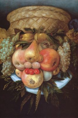 Tête à la Corbeille de Fruits, par Giuseppe Arcimboldo